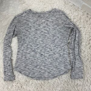 Lululemon Lost In Pace Long Sleeve Tiger Space Dye Black White